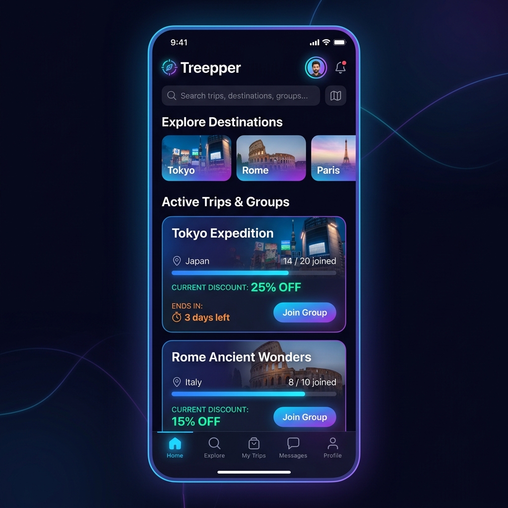 Treepper App Interface
